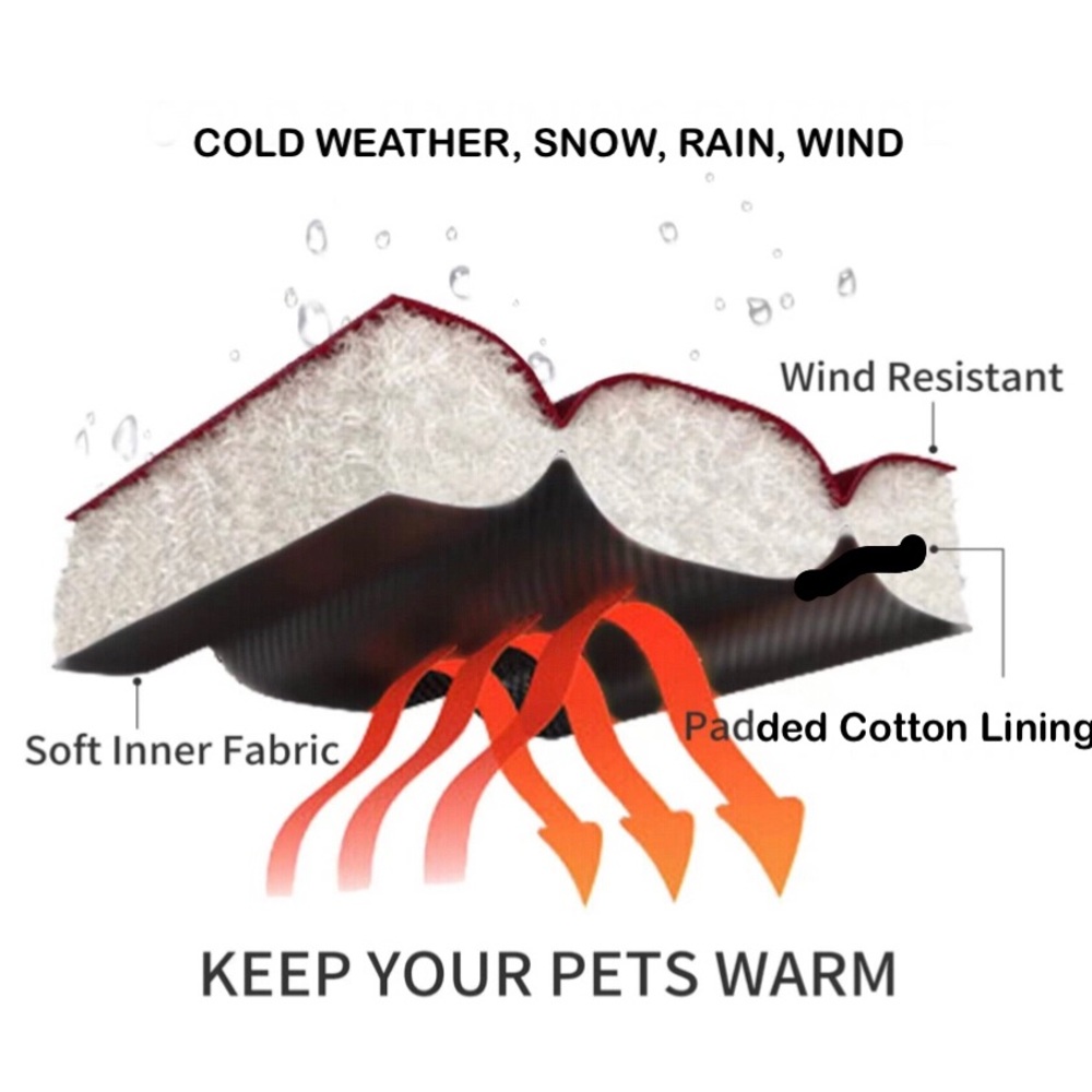 “Pink Dog Puffer Jacket” Fur Hood Warm Winter Wind/Waterproof Cat Pet Lined Coat - Picture 5 of 9